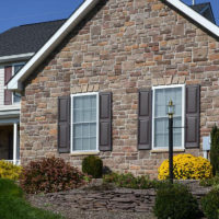 Stonecraft heritage warm springs facade on house