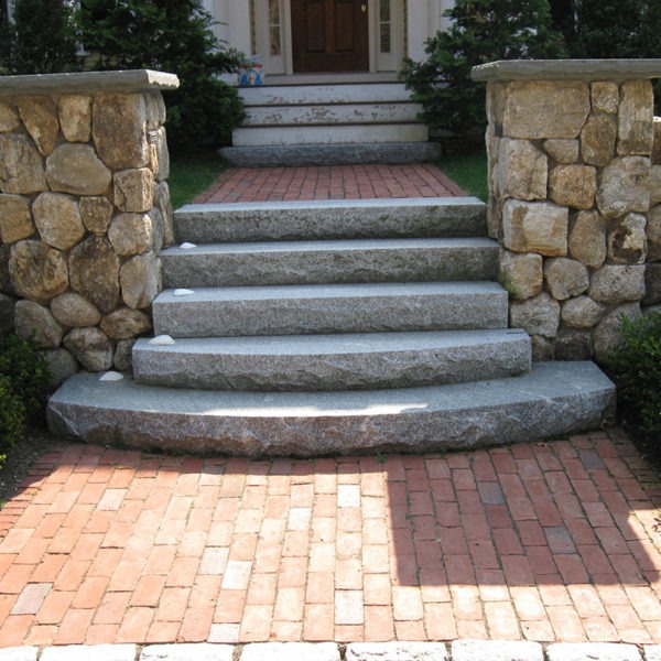 Custom stanstead steps on front entrance