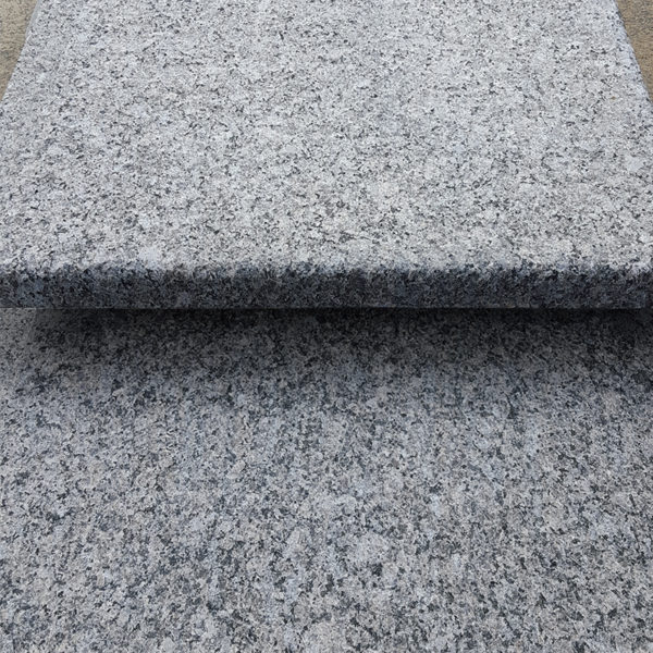 close up profile of Caledonia Granite steps