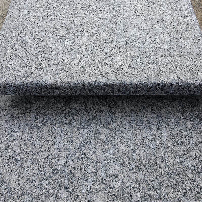 close up profile of Caledonia Granite steps