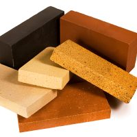 different sizes and colors of firebrick