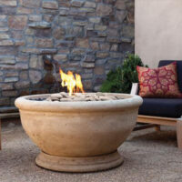 Eldorado stone oak fire bowl outdoor fire bowl