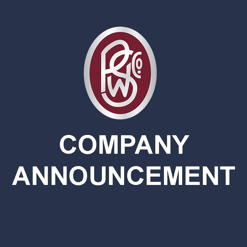 graphic of PSW company announcement