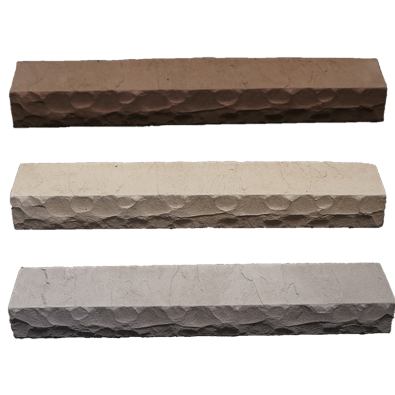 StoneCraft rockface sills in grey, espresso and cream