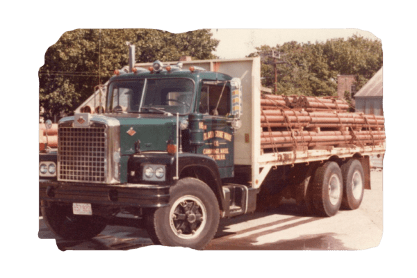 Portland Stone Ware Column delivery truck in 1970s