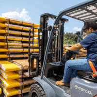 Bollards forklift yellow bollards with forklift