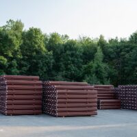 Portland Columns stacked in PSW yard