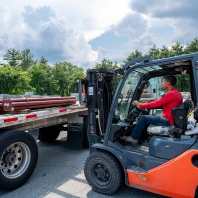 Careers-Lallylock Portland stone ware employee transporting lally lock
